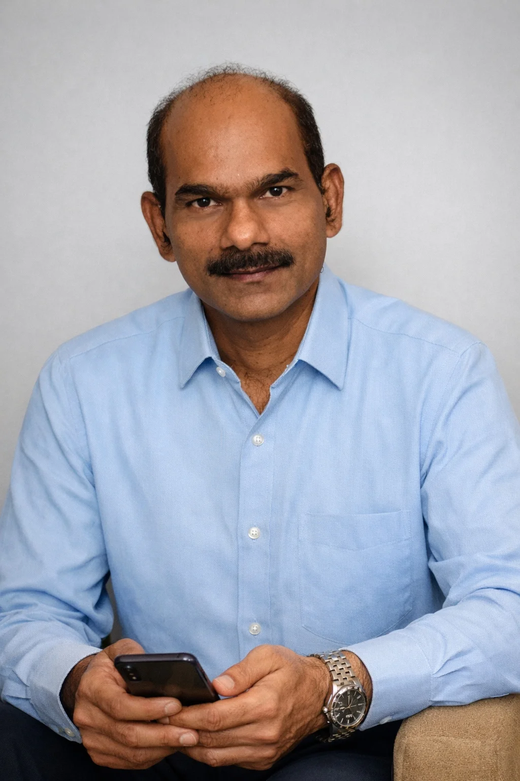 Bahadur Chauhan, founder of Jagruti Imitation Jewellery, master artisan with 30 years of experience in temple jewellery manufacturing, Kandivali East Mumbai