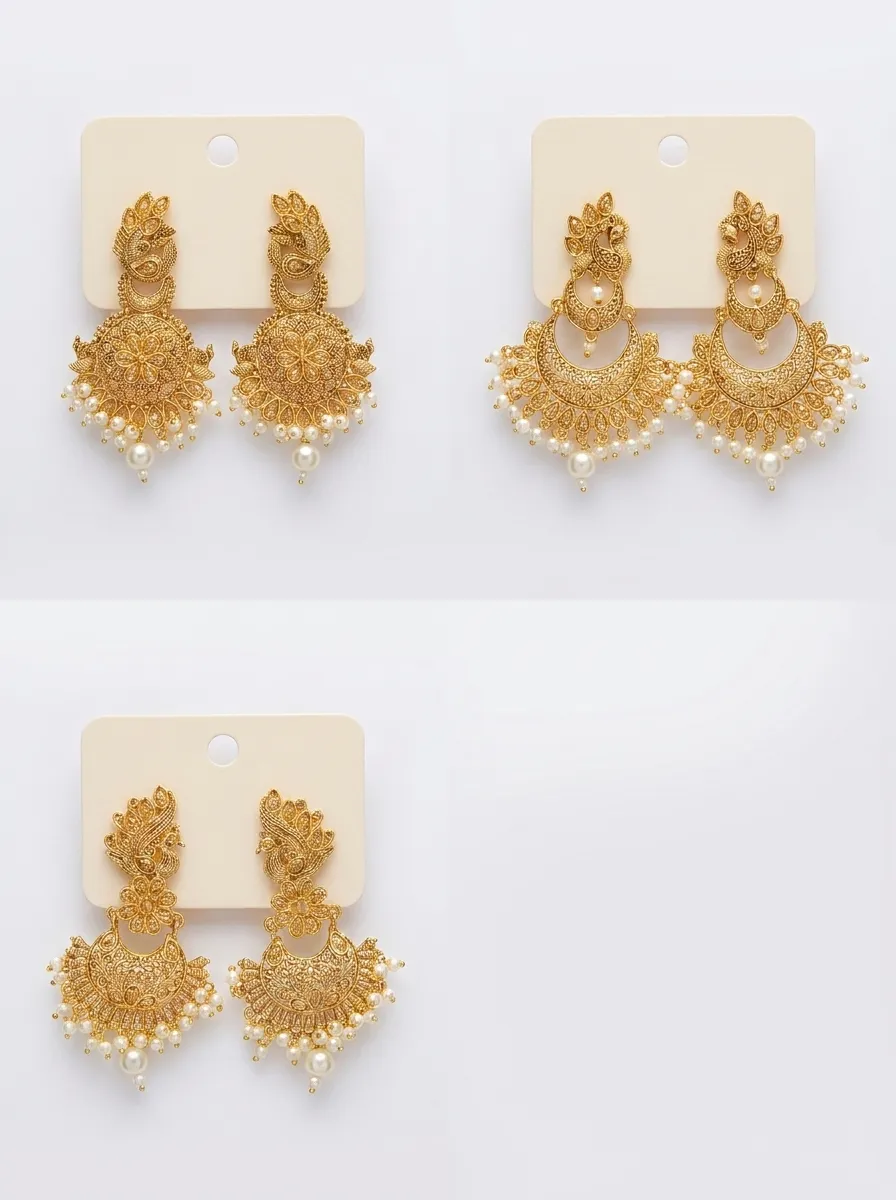 Design 19, wholesale imitation temple jewellery by Jagruti Mumbai
