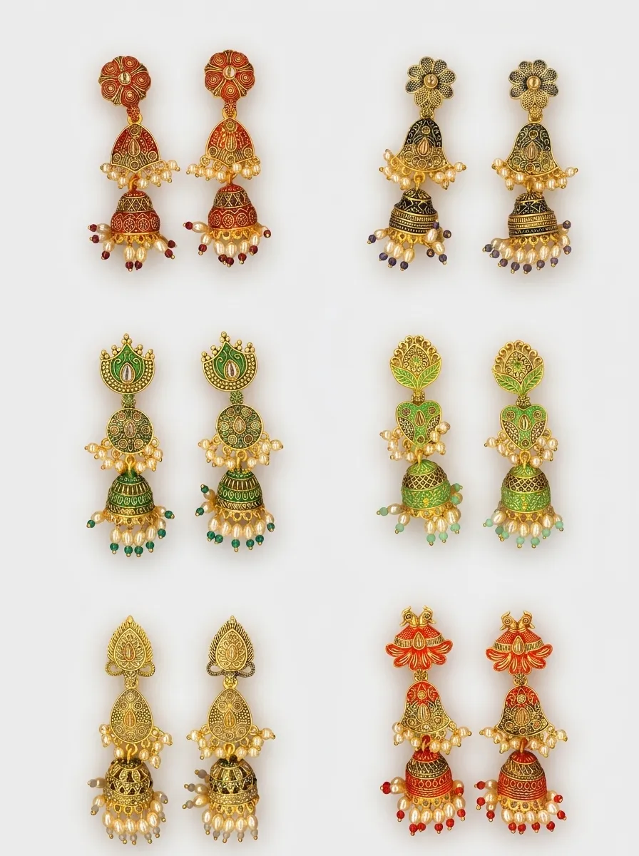 Design 21, wholesale imitation temple jewellery by Jagruti Mumbai