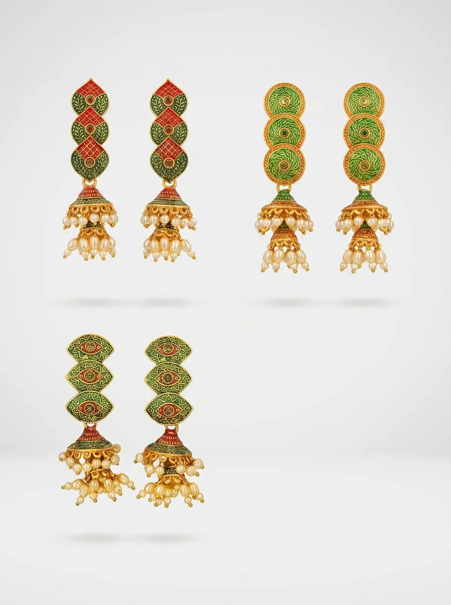 Design 28, wholesale imitation temple jewellery by Jagruti Mumbai