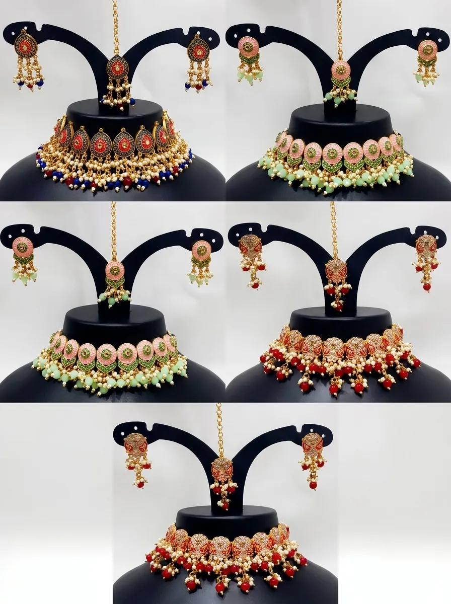 Design 29, wholesale imitation temple jewellery by Jagruti Mumbai