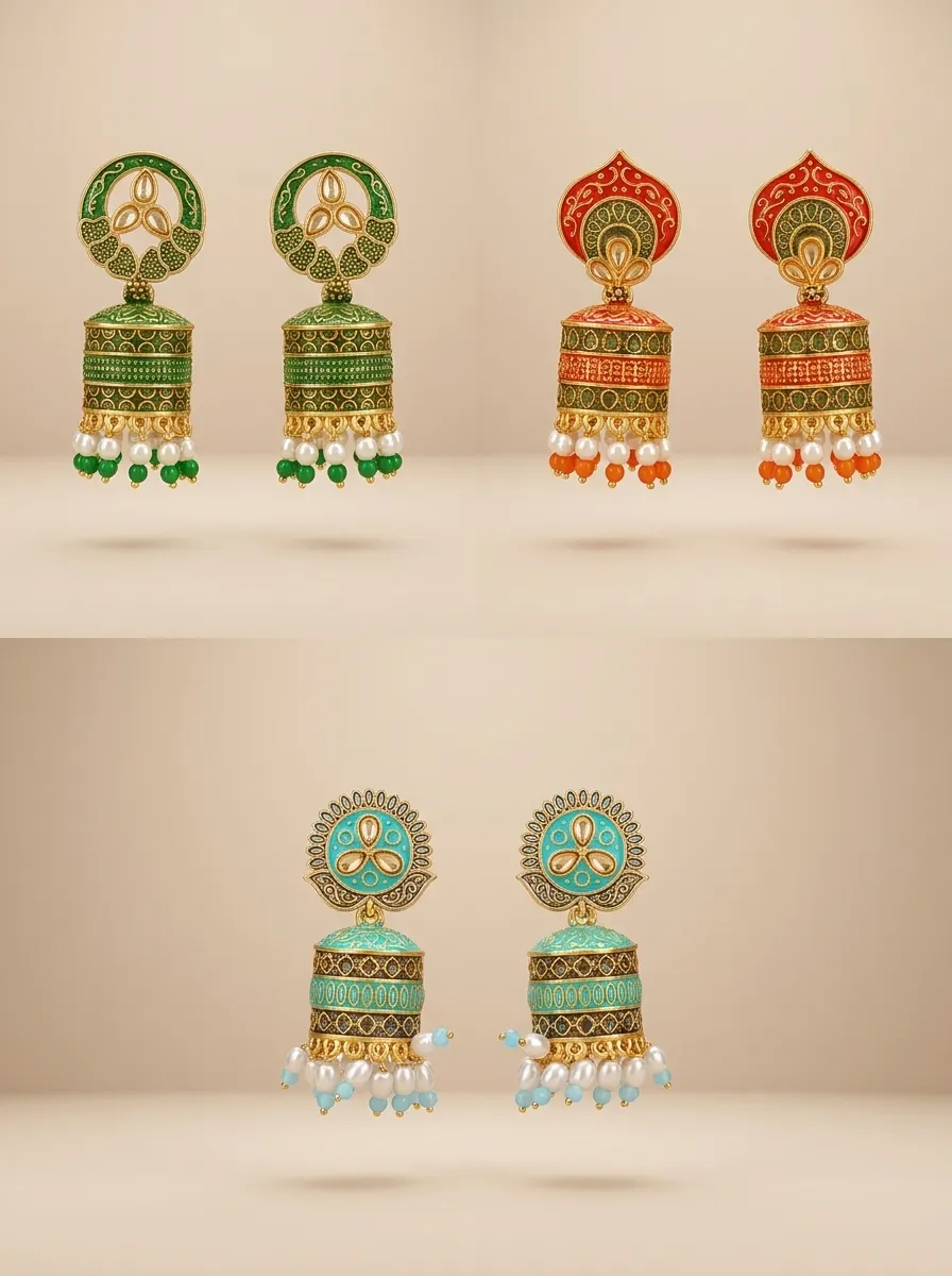 Design 51, wholesale imitation temple jewellery by Jagruti Mumbai