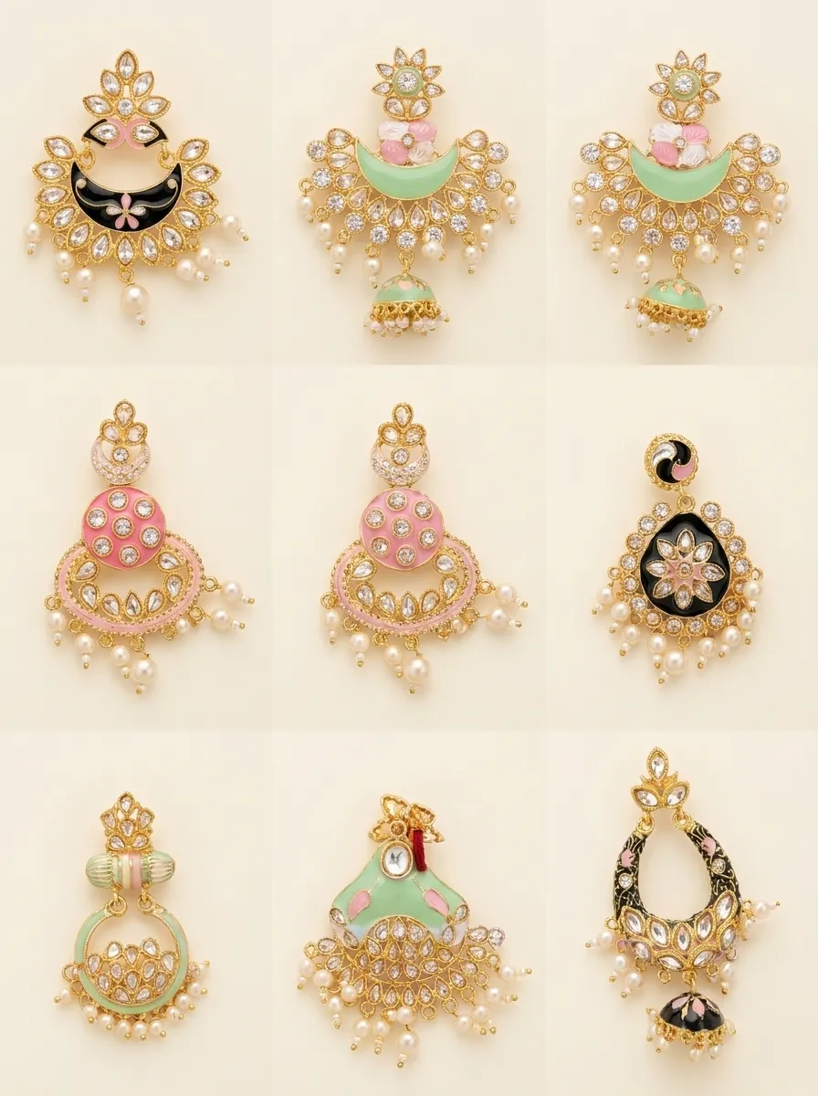 Design 54, wholesale imitation temple jewellery by Jagruti Mumbai
