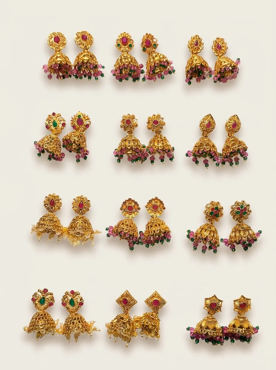 Design 55, wholesale imitation temple jewellery by Jagruti Mumbai