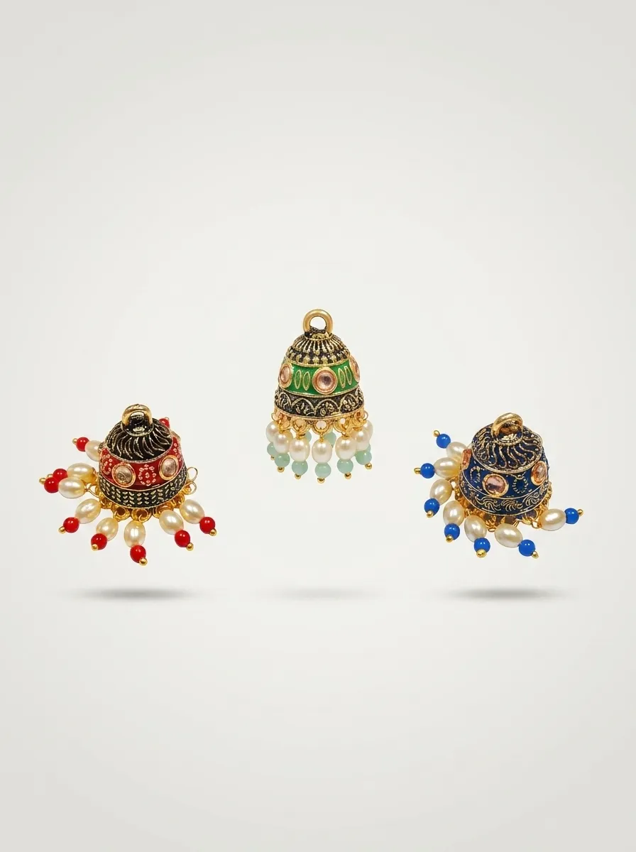 Design 61, wholesale imitation temple jewellery by Jagruti Mumbai