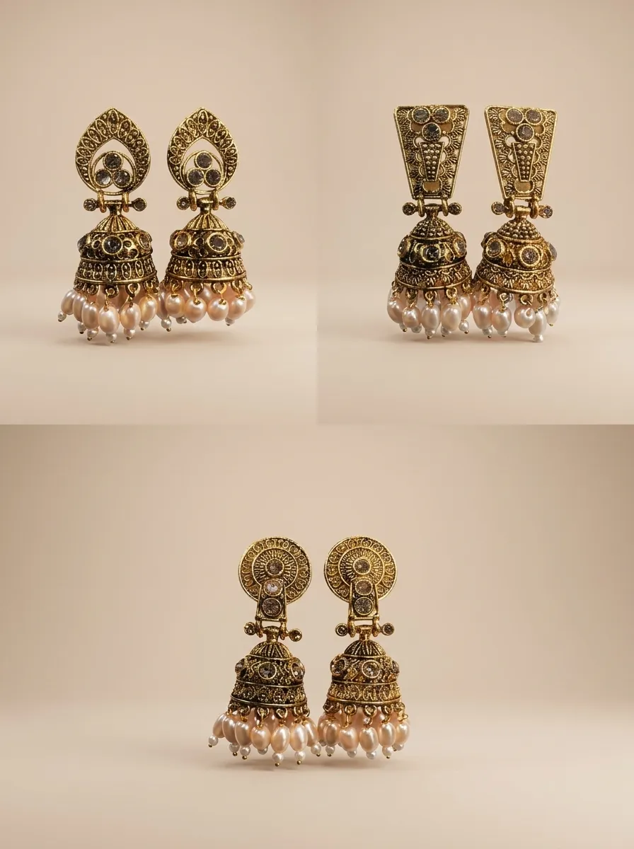 Design 63, wholesale imitation temple jewellery by Jagruti Mumbai
