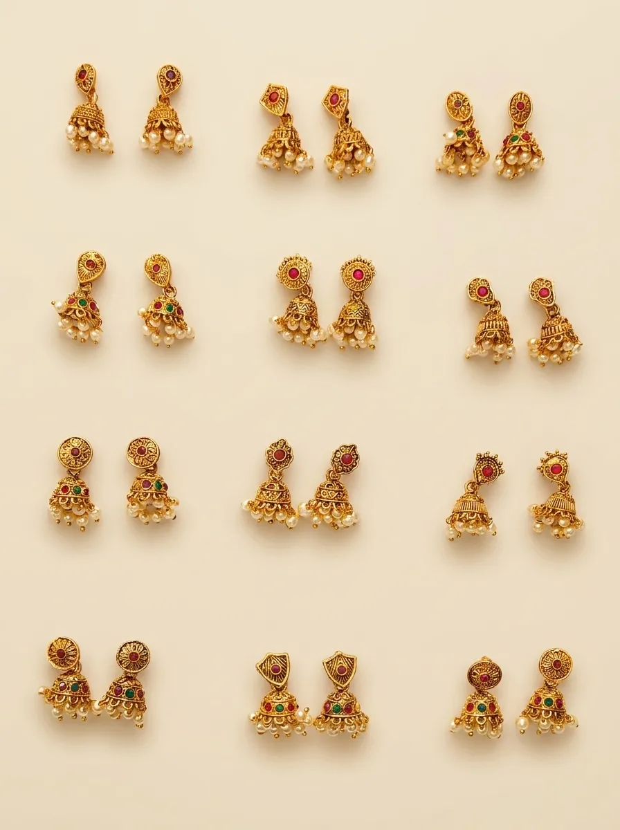 Design 64, wholesale imitation temple jewellery by Jagruti Mumbai