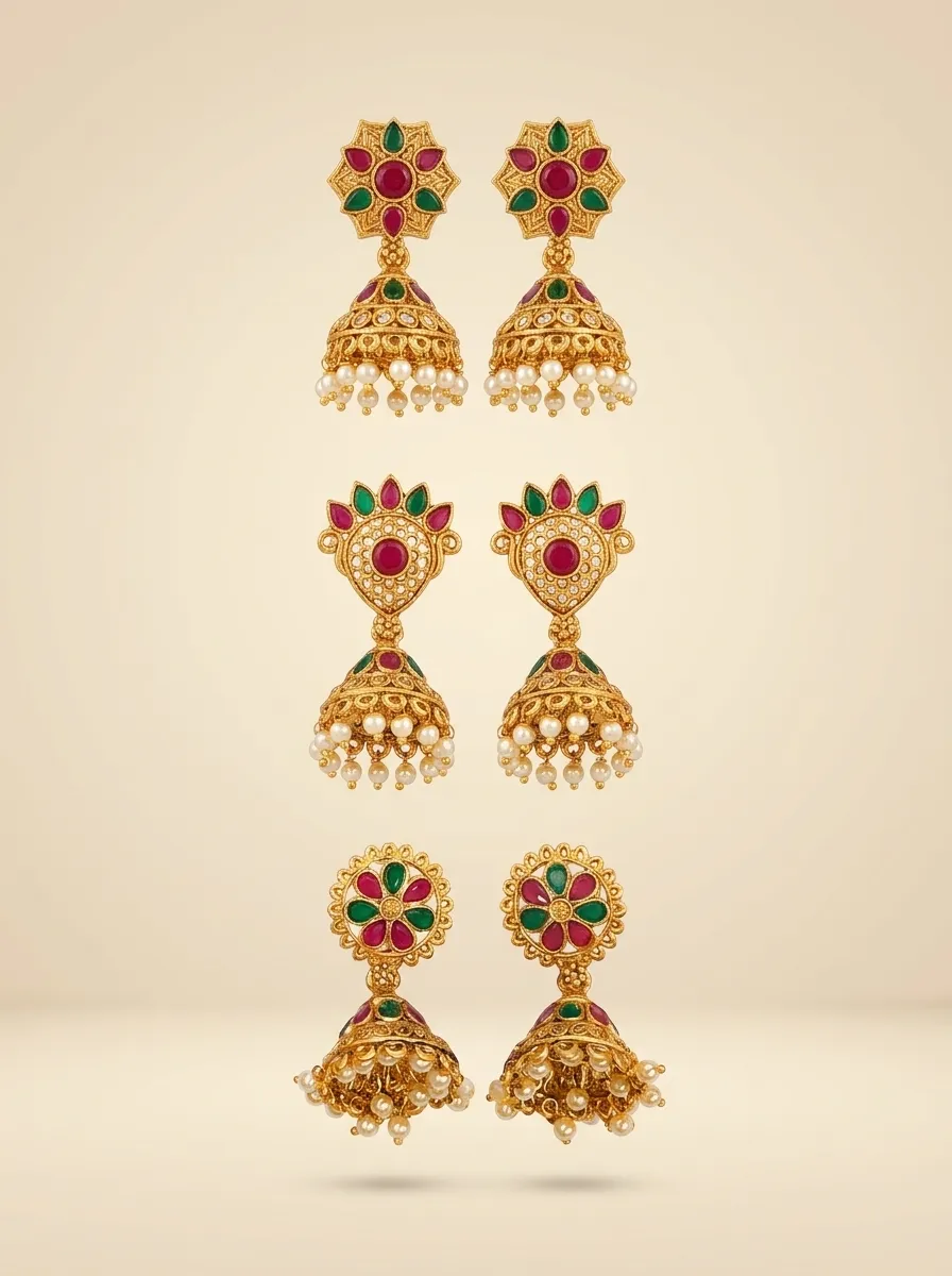 Design 66, wholesale imitation temple jewellery by Jagruti Mumbai