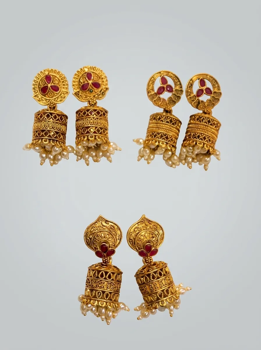 Design 67, wholesale imitation temple jewellery by Jagruti Mumbai