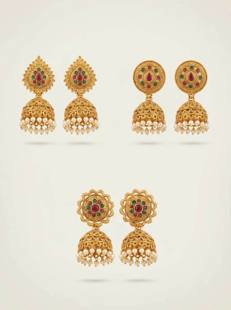 Design 68, wholesale imitation temple jewellery by Jagruti Mumbai