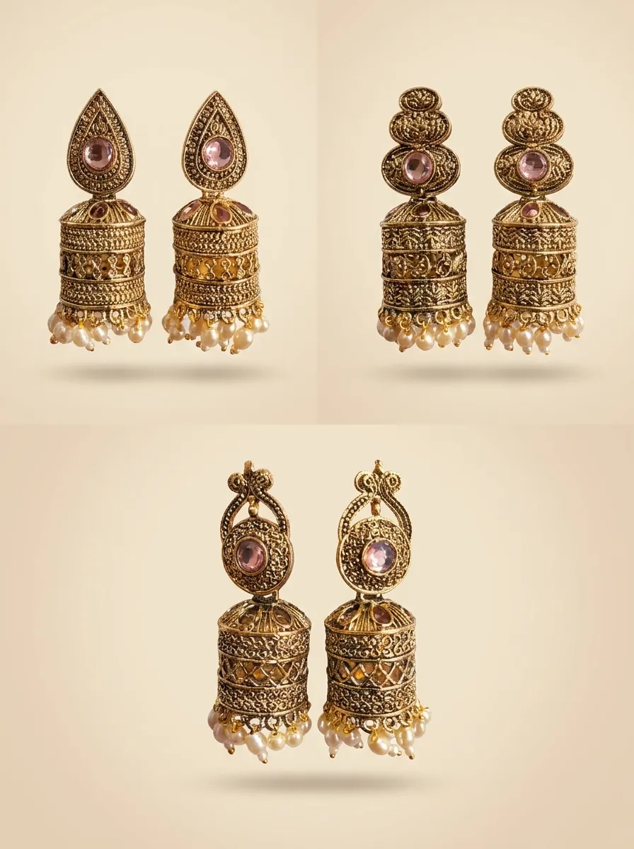Design 69, wholesale imitation temple jewellery by Jagruti Mumbai