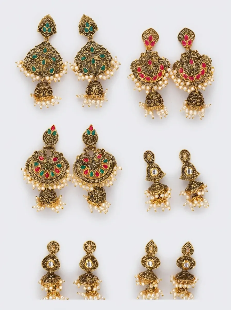 Design 82, wholesale imitation temple jewellery by Jagruti Mumbai