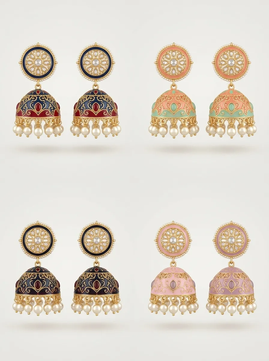 Design 97, wholesale imitation temple jewellery by Jagruti Mumbai
