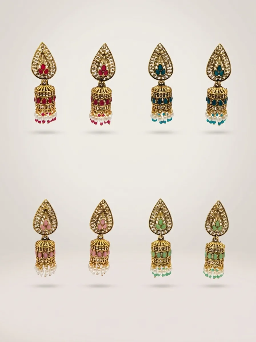 Design 101, wholesale imitation temple jewellery by Jagruti Mumbai