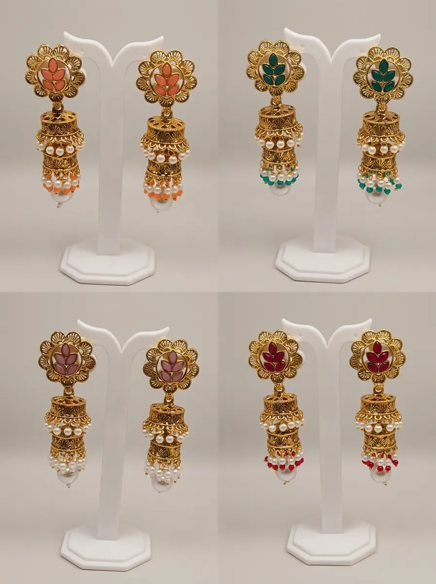Design 102, wholesale imitation temple jewellery by Jagruti Mumbai