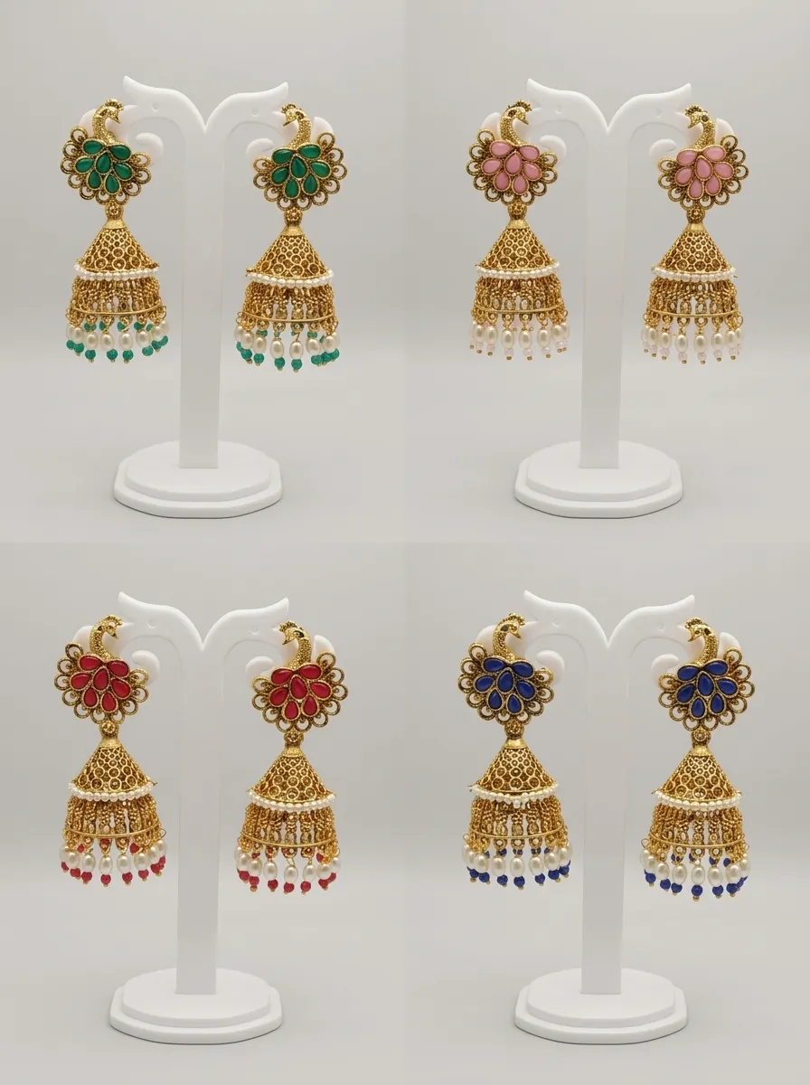 Design 107, wholesale imitation temple jewellery by Jagruti Mumbai