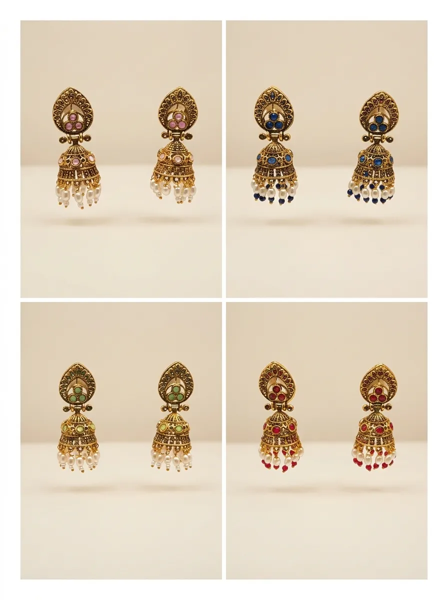 Design 109, wholesale imitation temple jewellery by Jagruti Mumbai
