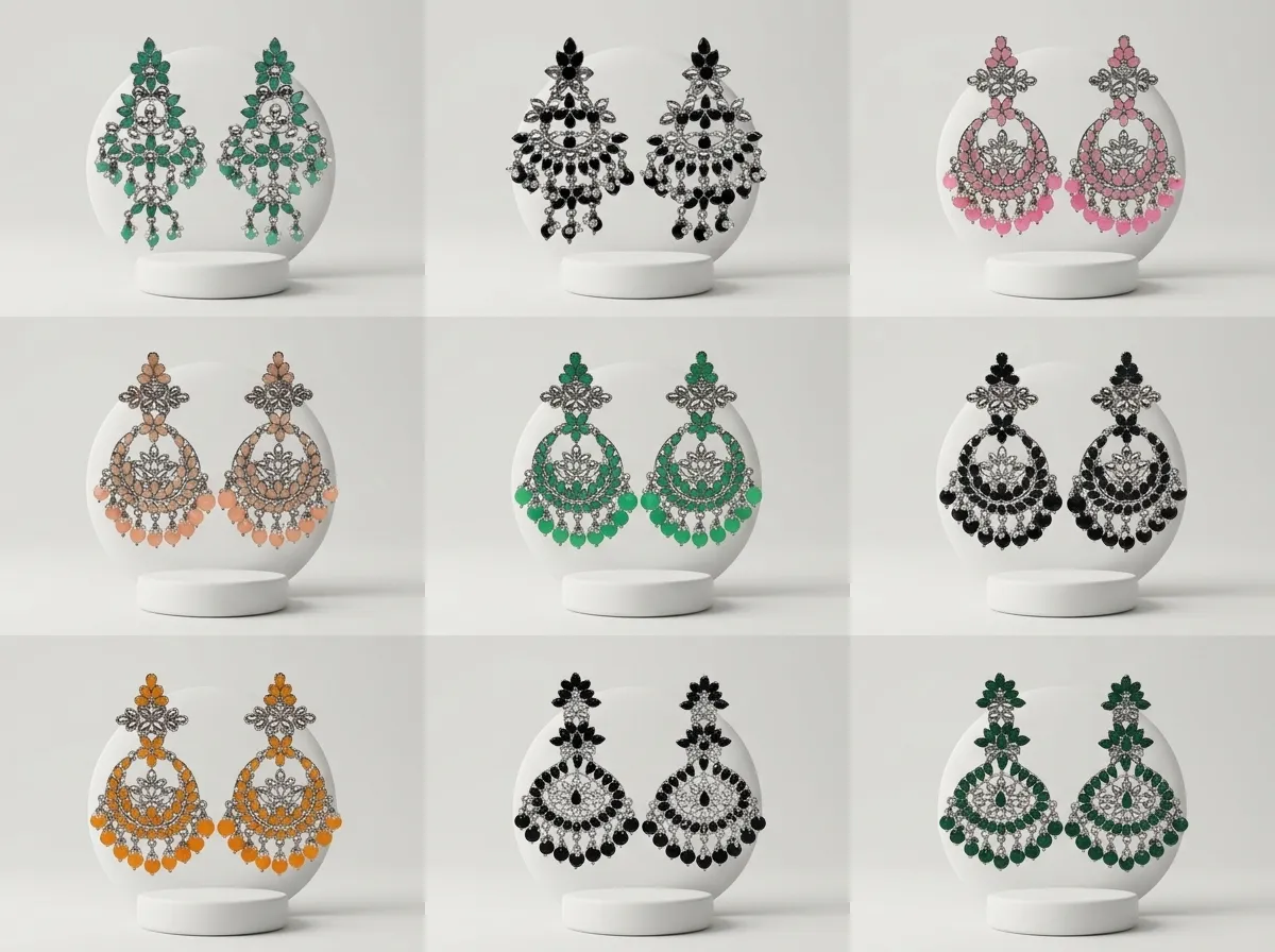 Design 113, wholesale imitation temple jewellery by Jagruti Mumbai