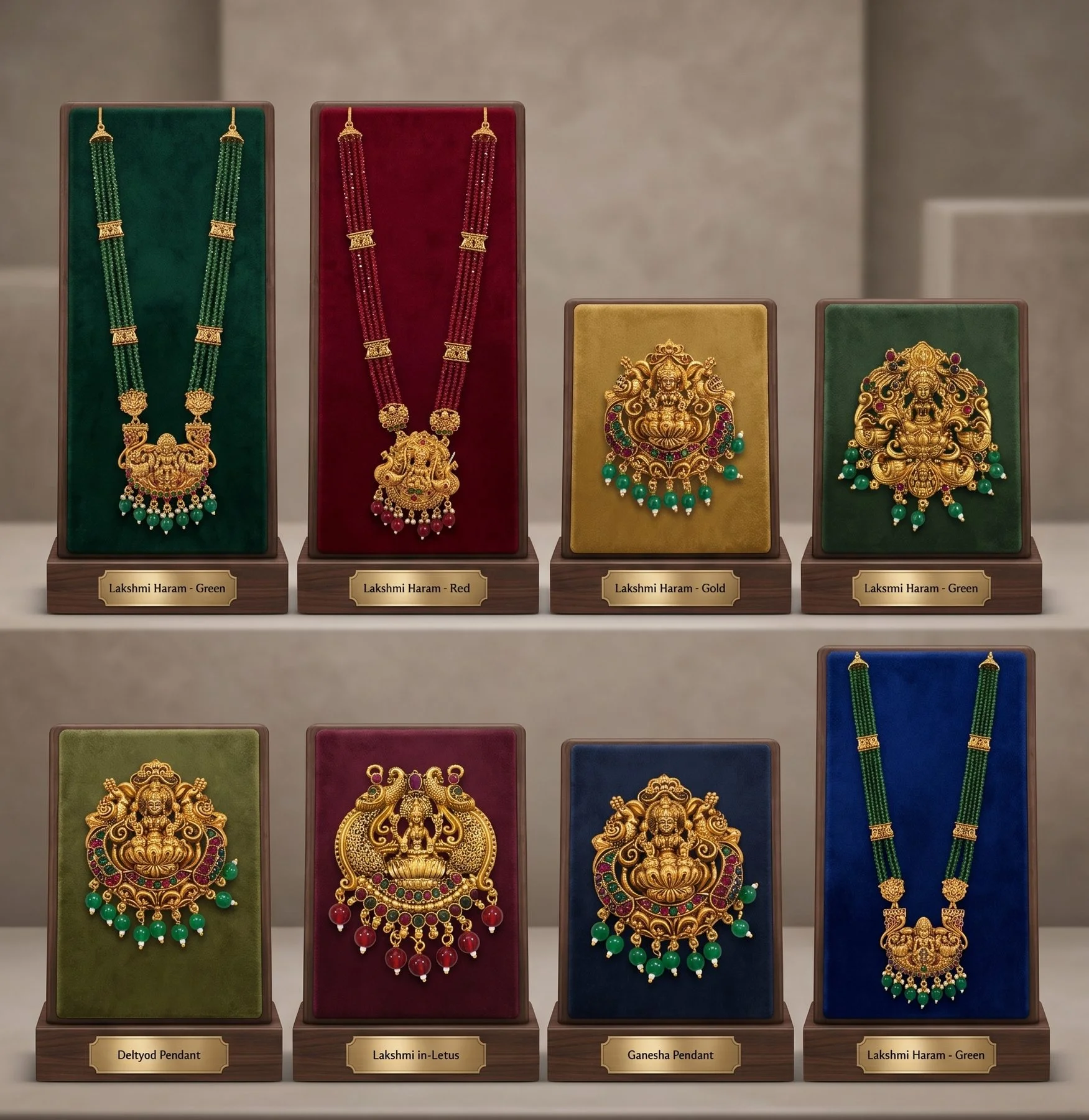 Temple Haaram Range, wholesale imitation temple jewellery by Jagruti Mumbai